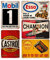 Lot de 5 affiches vintage en métal pour voiture, moto, essence, garage, magasin, bar, maison, décoration murale, 5 pièces, 20 x 30 cm