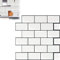 YRHome 10 Blatt 3D Klebefliesen Fliesenaufkleber Selbstklebende Küche Fliesensticker 3D Weiß Backsplash-Fliesen 30x30cm Wasserdicht Metro Fliesen Folie Aufkleber Fliesendekor Badezimmer