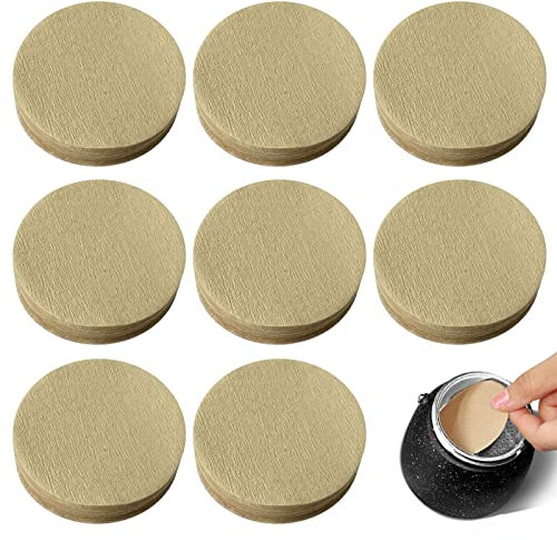 TSHAOUN 800 Stück Kaffeefilter, 64mm Rund Kaffee Filterpapier Kaffee Ersatzfilter Ungebleichte Kaffeefilter Natürliches Filterpapier für Kaffeemaschinen, Espressomaschinen, Zuhause und Café