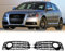 Wabenstil Auto Nebelscheinwerfer Grillabdeckung Wabennebelscheinwerfer Kühlergrill Grill Schwarz Glänzend Für Audi A3 8P S-Line 2009–2012 (Color : Glossy Black)