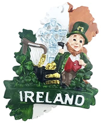 Irland Kühlschrankmagnet Reise Souvenir Kühlschrank Dekoration 3D Magnet Aufkleber Craft Collection
