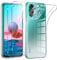 Phoona HandyHülle für Xiaomi Redmi Note 10/ Note 10S Hülle mit 2 Stück Panzerfolie,Dünne Weiche TPU Silikon Transparent Stoßfest Schutzhülle für Redmi Note 10 4G Hülle Klar Kratzfest