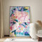 Ölbilder Auf Leinwand Handgemalt, Bunte Abstrakte Kunst Blühende Blumen Moderne Kunstwerke Rahmenlose Handgemalte Ölgemälde Auf Leinwand Wandkunst Für Wohnzimmer Schlafzimmer Büro Wohnkultur,