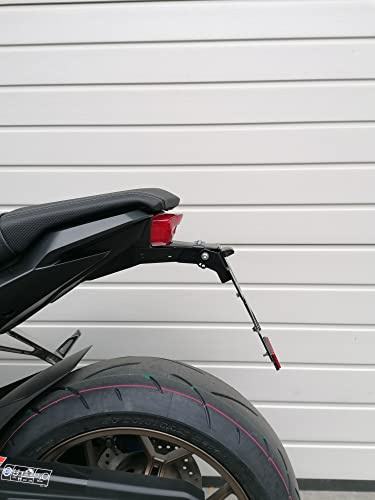 Kennzeichenhalter für Honda CB650 ab2021 Kennzeichenträger GroFaTec REVO CB 650 CBR650 Nummernschild Träger Halter kurzes Heck Heckumbau Porta Targa cbr650r