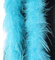 SYSUII Flauschige Marabu-Boa zum Basteln, 200 cm Natürliche Straußenfeder Schal Federboa DIY Verkleidung Zubehör Halloween Hochzeit, Party Dekorationen 1920s Gatsby Karneval Kostümzubehör -Himmelblau