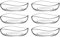CLEARFEE 6-teiliges Glasschalen Set 195 ml aus hochwertigem Glas Schalen spülmaschinengeeignet Dessertschale Vorspeise Bowl Glasschüssel