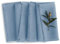 Solino Home Leinentuchservietten 50,8 x 50,8 cm - 100% reines Leinen Fransen Dinnerservietten Set von 4 - maschinenwaschbare Servietten Dusty Chambray Blue - handgefertigt aus europäischem Flachs