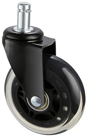 VEVOR Office Chair Wheels, Set of 5, 3 inch Caster Wheels Replacement for Hardwood Floors and Carpet, Heavy Duty Computer Gaming Desk Casters with 130 lbs Load Capacity, Universal Fit for Most Chairs
