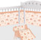 Aolso Tours de Lit Bébé,Contour de Lit pour Bébé avec 4 côtés Anti-Collision, Tour de Lit Respirant Doublure en Maille 3D Anti-Flux d'air,pour Nouveau-nés,Garçons et Filles (Arc-en-Ciel)