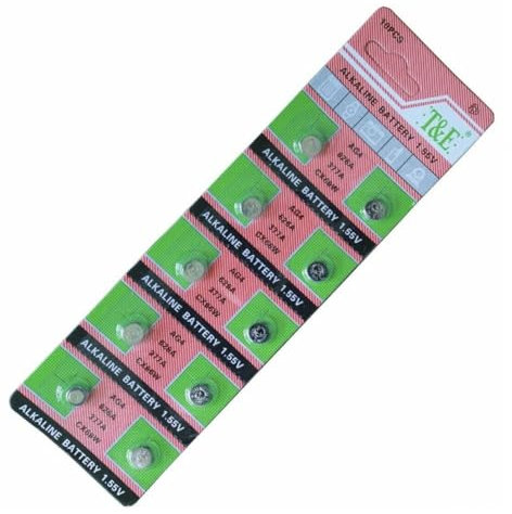 10-Pack AG4 Alkaline Watch Coin Batteries - LR626, SR626SW, LR66 Button Cell Batteries for Toys, Remote Controls, Cameras - Reliable 1.55V Power Supply for Long-Lasting Performance