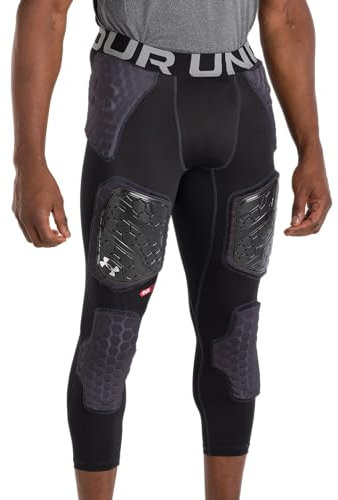 Under Armour Gameday Armour ProFOOTBALL - Pantaloni unisex per adulti, Nero, S
