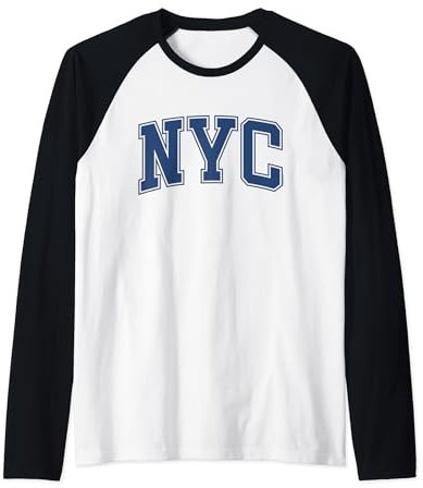 NYC T-Shirt | New York City T-Shirt Women Men Children Raglan Baseball Tee