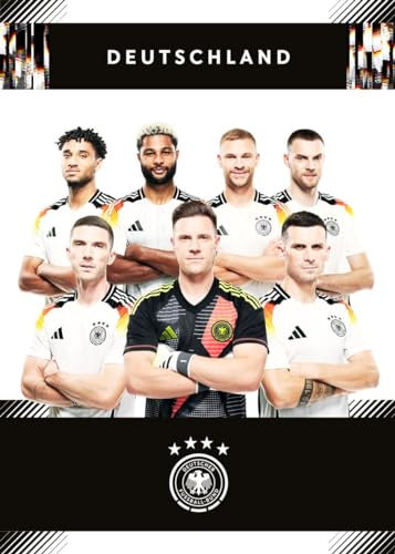 Displate - Poster aus Metal - Deutsche Fußball-Bund - DFB Team Geist - Ted Stegen squad - Größe M - 32x45cm Matt