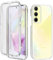 Yutwo Coque pour Samsang A35 5G Antichoc Housse pour Galaxy A35 Coque avec Protège-écran 360 Full Body Protection Etui Robuste Double Face Transparent TPU Case Coque pour Samsang Galaxy A35 5G, Clear