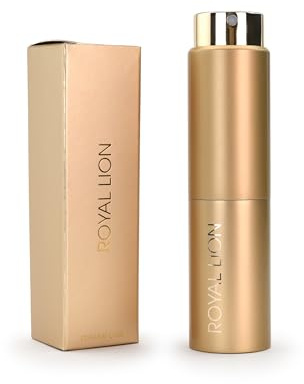 Royal Lion Twist Case Parfum Travel Set - Reisezerstäuber - Hochwertiger Suit mit Extrait de Parfum QUEEN FOR WOMEN, Sinnlicher Amberduft mit blumig-holziger Note, 20 ml