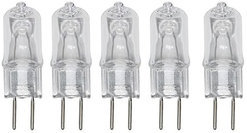 JZLBBC G5.3 Bombilla Halógena Transparente 220V 100W 150W 200W Bombilla G5.3 Trabajo Mecánica Regulable Blanca Cálida,20W,5Pc