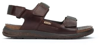 Pikolinos Flache Sandalen in Leder NIJAR für Männer Farbe OLMO