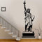 KAIYUANS Dekorativer Wandaufkleber der Freiheitsstatue in New York, entfernbarer Vinyl-Wandaufkleber für Zuhause, Wanddekoration, Zitat, Wandtattoo, inspirierender Wandaufkleber für Wohnzimmer, 154 cm