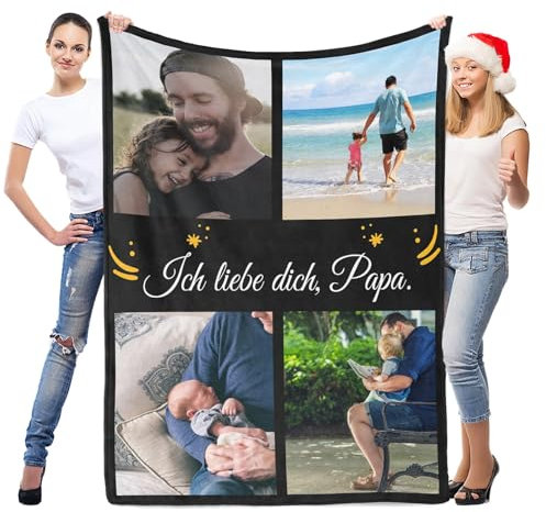 LNM Personalisierte Geburtstagsgeschenk für Männer, Personalisierte Decke mit Foto, Personalisierte Decken, Personalisierte Foto Decke, Weihnachts Geschenke für Männer