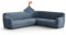 PAULATO - Sofabezug Ecksofa-Husse aus der Kollektion Venezia Mikrofaser, kratzfestes und maschinenwaschbares Gewebe, WavyTech-Technologie, Made in Italy - Venezia Blau