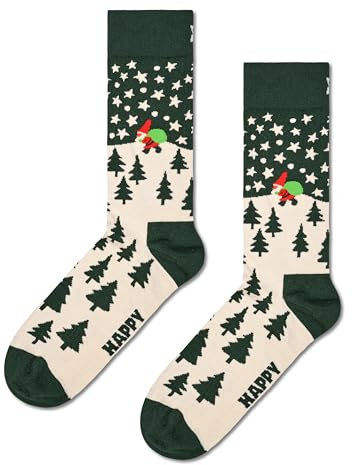 HAPPY SOCKS SANTA ON THE WAY SOCK (DE/NL/SE/PL, Numerisch, 41, 46, Regular, Regular, Mehrfarbig