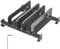 TOWEBOORY Vertical Laptop Stand, Triple Slot Laptop Riser Laptop Stand Holder Aluminum Desktop Stand for Desk with Adjustable Width Triple Slot for Computer Tablet Phone