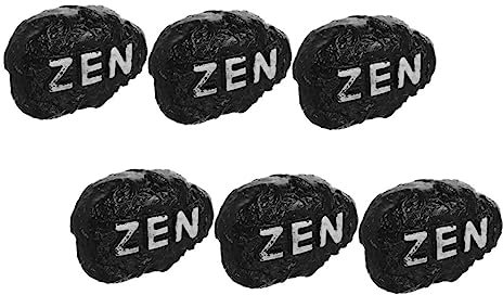 Amosfun 6 Pezzi Accessori da Giardino Zen Decorazioni in Pietra Cinese Figurine di Pietra Zen Arredamento da Giardino Zen All'aperto Pietra da Giardino Zen Arredamento in Pietra Resina
