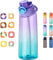 Justpod® | Air Borraccia Up To 900ml | +3 POD INCLUSE | Idea Regalo | TOP GUSTI | Senza BPA | Starter Up Set borracce | Frutta (Gradiente Viola-Blu)