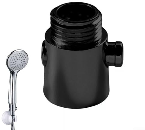 Wasserstop-Ventil aus ABS-Material, Duschkopf, einfacher Schalter, schwarz