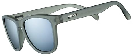 goodr Going to Valhalla...Witness! Polarised Sunglasses for Men & Women, Medium Sized (OG), Dark Gray Translucent Frames with Chrome Mirrored Reflective Lenses, UV400 Protection, No Slip