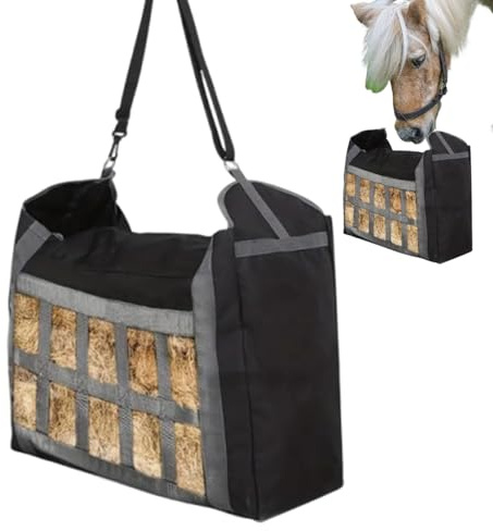 Récipient à foin de chèvre - Organisateur de transport solide - Récipient de stockage de foin étanche - Sac à foin lent pour animaux de compagnie