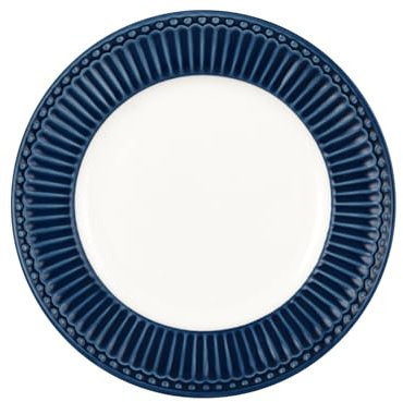 GreenGate Alice Frühstücksteller klein Dark Blue 17,5cm