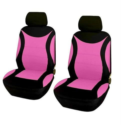 YETGFBH AutositzbezüGe,SchonbezüGe Auto Schwarze Rosa Sitzbezüge for Frauen for Frauen und Erneuerung von Sitzbezüge(Pink)