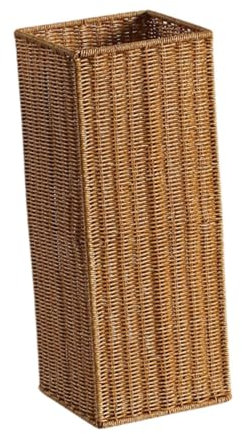 YWJLQH Paragüero de Ratán Artificial, Soporte Rústico Versátil para Guardar Ropa Sucia, Inauguración de La Casa, 49 Cmx20 Cmx20 Cm