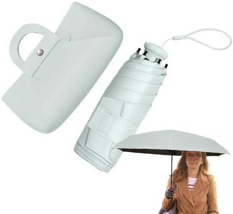 Wuyooprt Parapluies de voyage pour la pluie | Parapluie pliable compact – Parasol léger et imperméable pour alpinisme, concerts, camping, célébrations, bleu, Refer to description