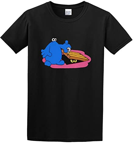 ZSJSZSD The Trap Door T-Shirt Mens Retro 80S Kids Tv Program Animated Cartoon Show Top Men Black