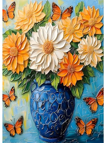 Puzzles for Adults 1000 Pieces,1000 Piece Puzzle Vase with Beautiful Flowers Jigsaw Puzzles 1000 Pieces Adult Puzzles Games Unique Cool Puzzle Challenging Family Game Great Gift Idea 28x20 in