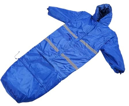Tyinerc Schlafsack zum Wandern | wasserdicht und winddicht | tragbarer Schlafsack für Erwachsene mit Kapuze und langen Ärmeln | für Männer und Frauen, Wandern mit Rücken und im Freien