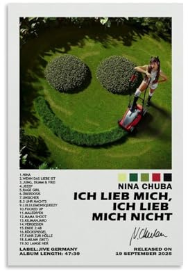 KXDUSZO Nina Poster Chuba Album Autogramm Für Zimmer, Ästhetische Leinwand-Wandkunst, Schlafzimmer-Dekor Poster 16x24inch(40x60cm)