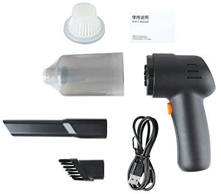 ZUUOZBYY Aspirateur à Main sans Fil 9000 Pa avec Deux Buses Filtre Moteur Haute Vitesse Nettoyage Rapide Aspirateur de Voiture pour Bureau