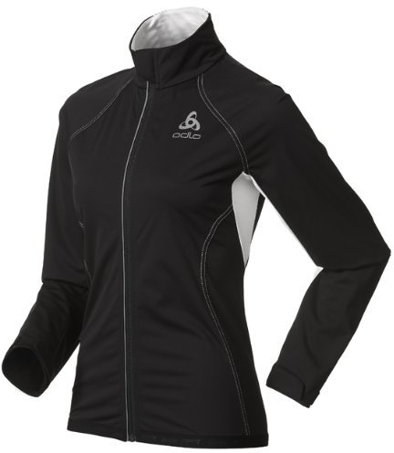 Odlo Damen Skijacke Muscle, black - snow white, L, 611821