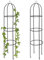 Relaxdays 2X Grigliato a Colonna, Graticolato per Rampicanti, Resistente alle Intemperie, Altezza 190 cm, Verde