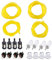 Podoy Tygon Fuel Line für Poulan Unkrautjäter Kettensäge Teile Repower Fuel Line Kit 4 Größen mit Snap In Primer Birne Zf1 Kraftstofffilter Handwerker Schnurtrimmer Gebläse Gebläse für 2 Zyklen