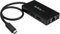 StarTech.com Hub Concentrador USB 3.0 (5Gbps) de 3 Puertos con USB-C y Ethernet Gigabit - Ladrón con Adaptador de Alimentación (HB30C3A1GE)