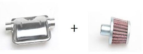 Silenziatore di aspirazione di alta qualità VVKB e silenziatore di scarico per riscaldatori Parkingl