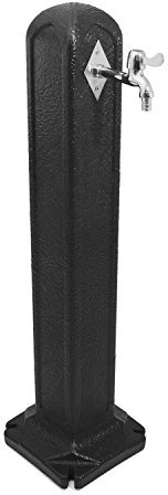 Plastique robinet de jardin Post 92 cm Noir