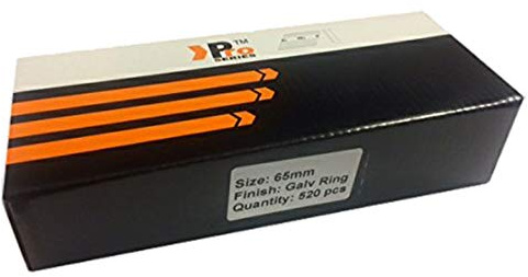 Handy Pack 520 Galvanised Ring Framing Nails for DEWALT Cordless First Fix (65mm)