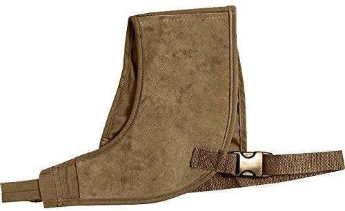 JACK PYKE Shoulder Recoil Pad, Fits Up to 50 inch Chest, Adjustable Strap, Suede Padded Shoulder Protector for Clay, Game & Rifle Shooting - Beige