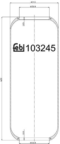 Febi Bilstein 103245 Air Spring Bellows