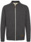 Blend BHArco Herren Sweatjacke Collegejacke Cardigan mit kurzem Stehkragen Reißverschluss Kängurutasche Baumwollmischung Regular fit, Größe:L, Farbe:Charcoal (70818)